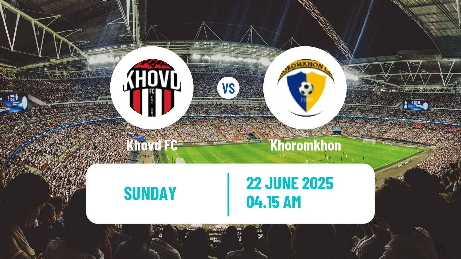 Soccer Mongolian Premier League Khovd - Khoromkhon