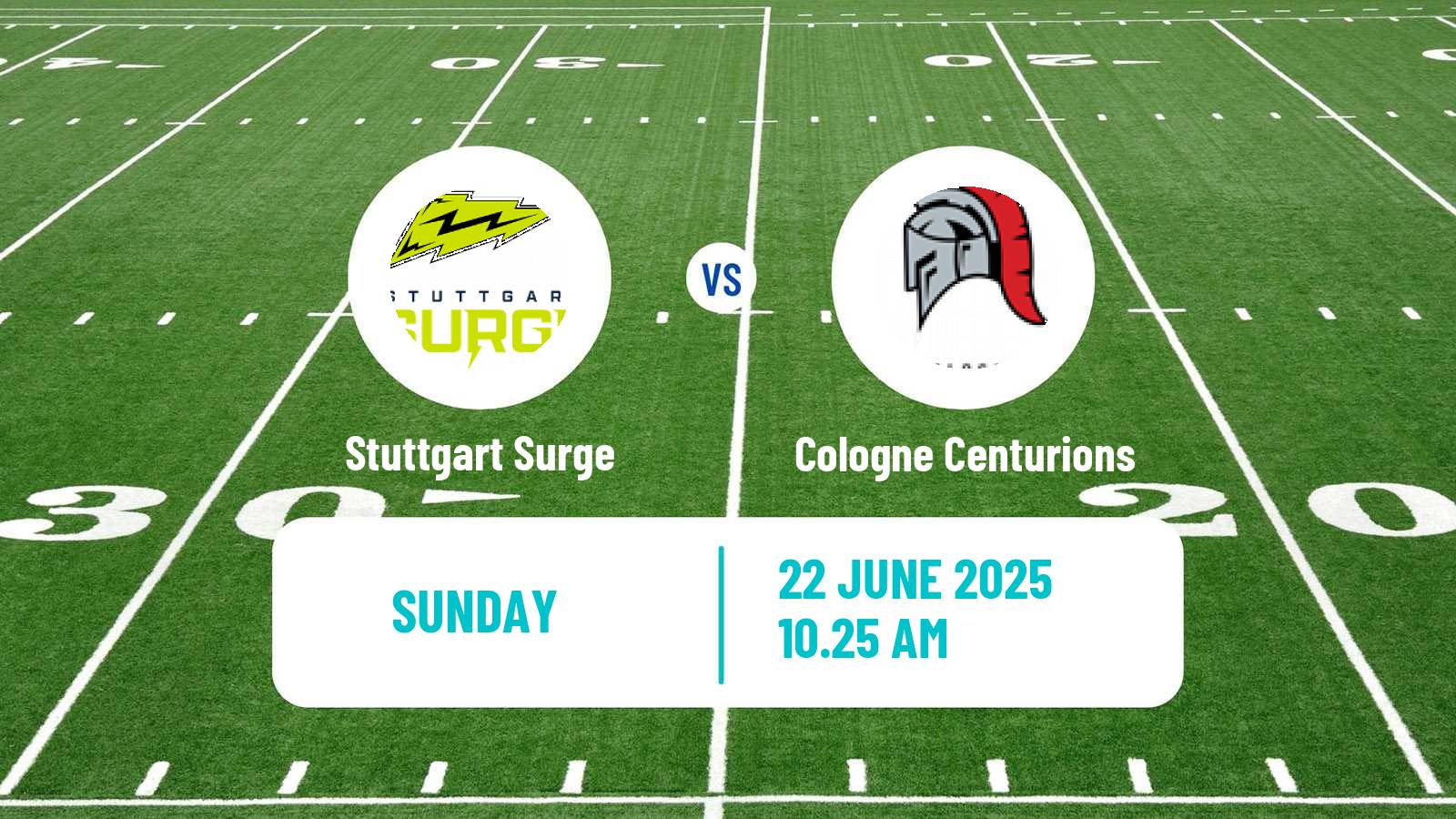 American football European League of American Football Stuttgart Surge - Cologne Centurions
