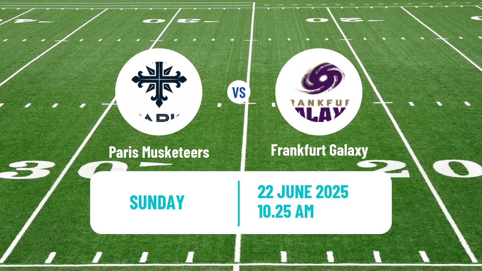 American football European League of American Football Paris Musketeers - Frankfurt Galaxy