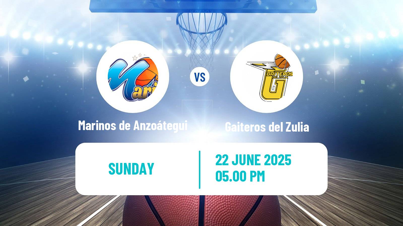Basketball Venezuelan Superliga Basketball Marinos de Anzoátegui - Gaiteros del Zulia
