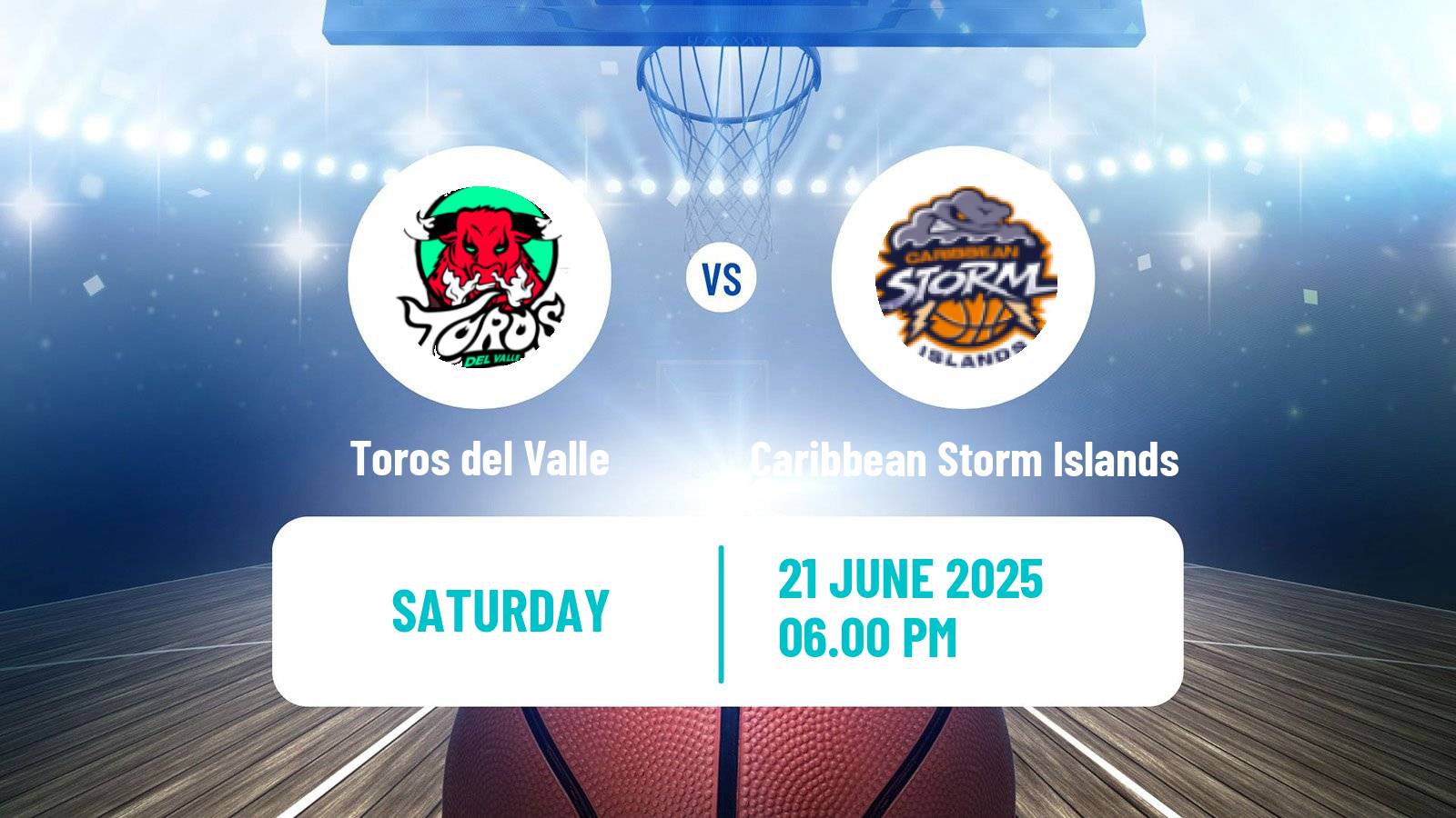 Basketball Colombian LBP Basketball Toros del Valle - Caribbean Storm Islands