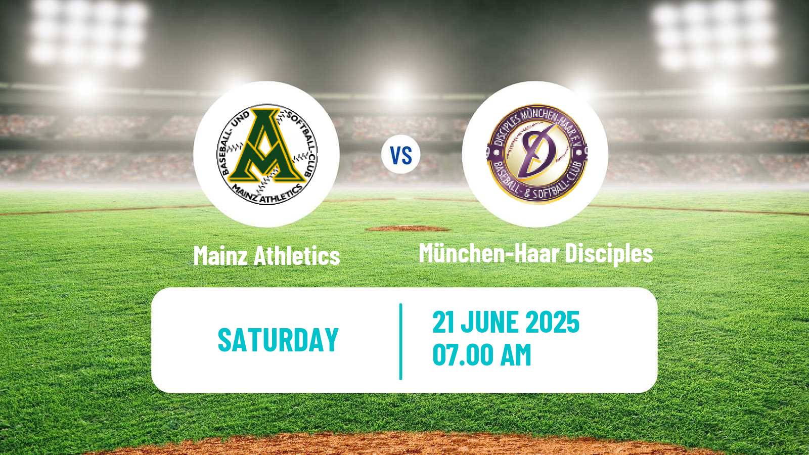 Baseball German Bundesliga South Baseball Mainz Athletics - München-Haar Disciples
