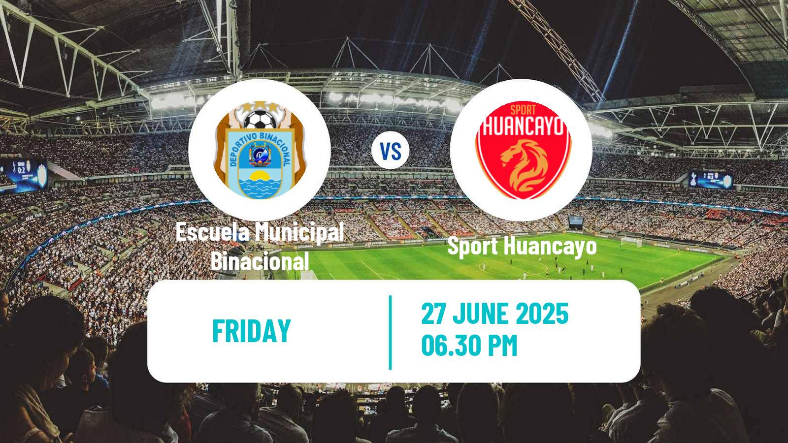 Soccer Peruvian Liga 1 Escuela Municipal Binacional - Sport Huancayo