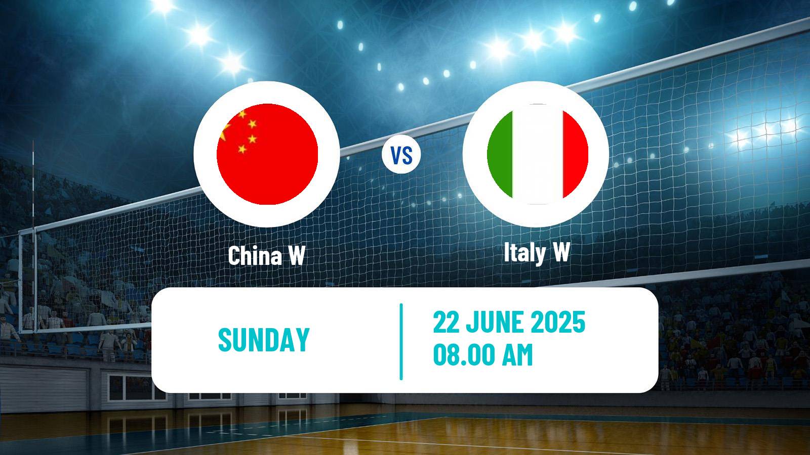 Volleyball Nations League Volleyball Women China W - Italy W