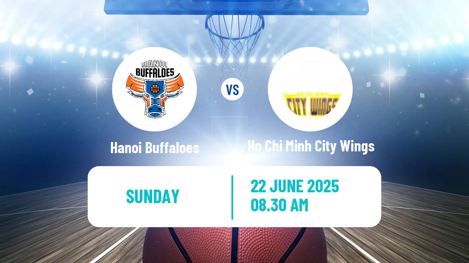 Basketball Vietnamese VBA Hanoi Buffaloes - Ho Chi Minh City Wings