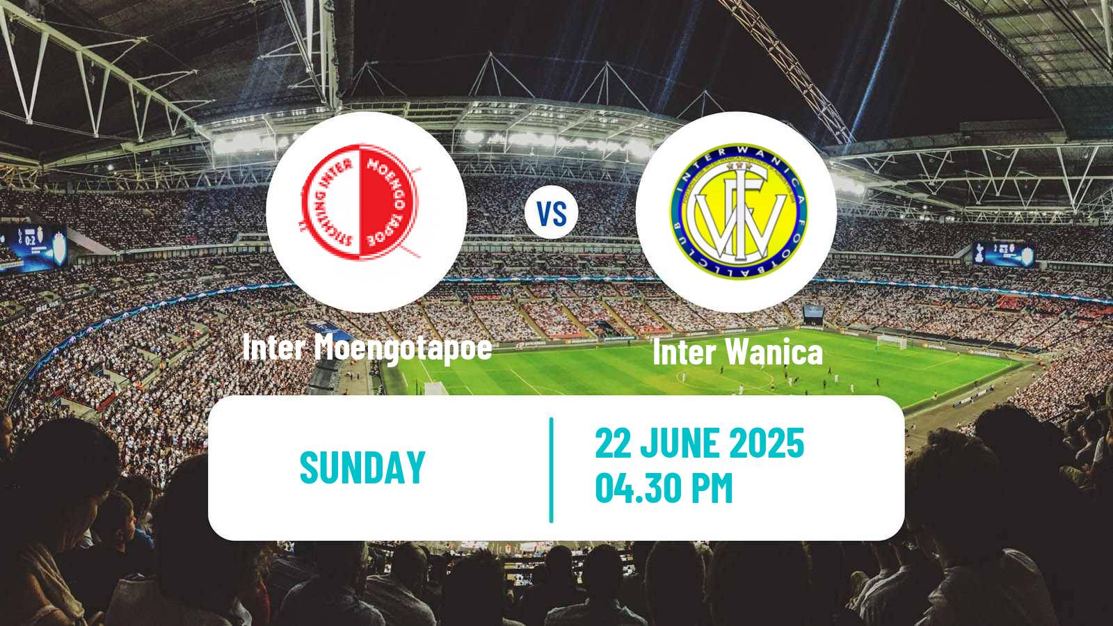 Football Suriname Major League Inter Moengotapoe - Inter Wanica