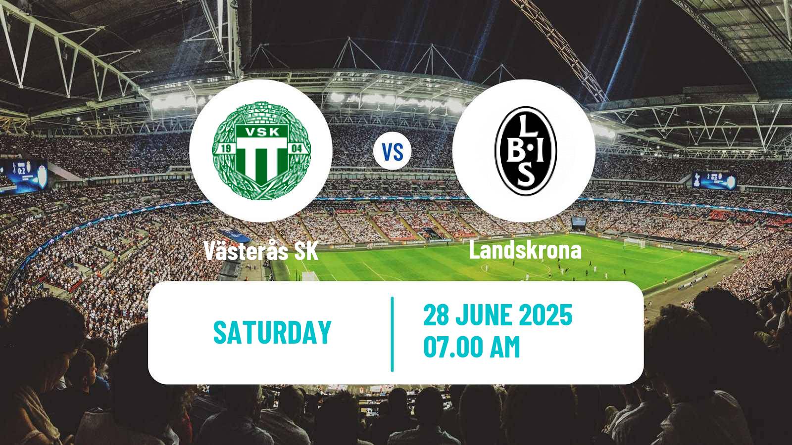 Soccer Swedish Superettan Västerås SK - Landskrona