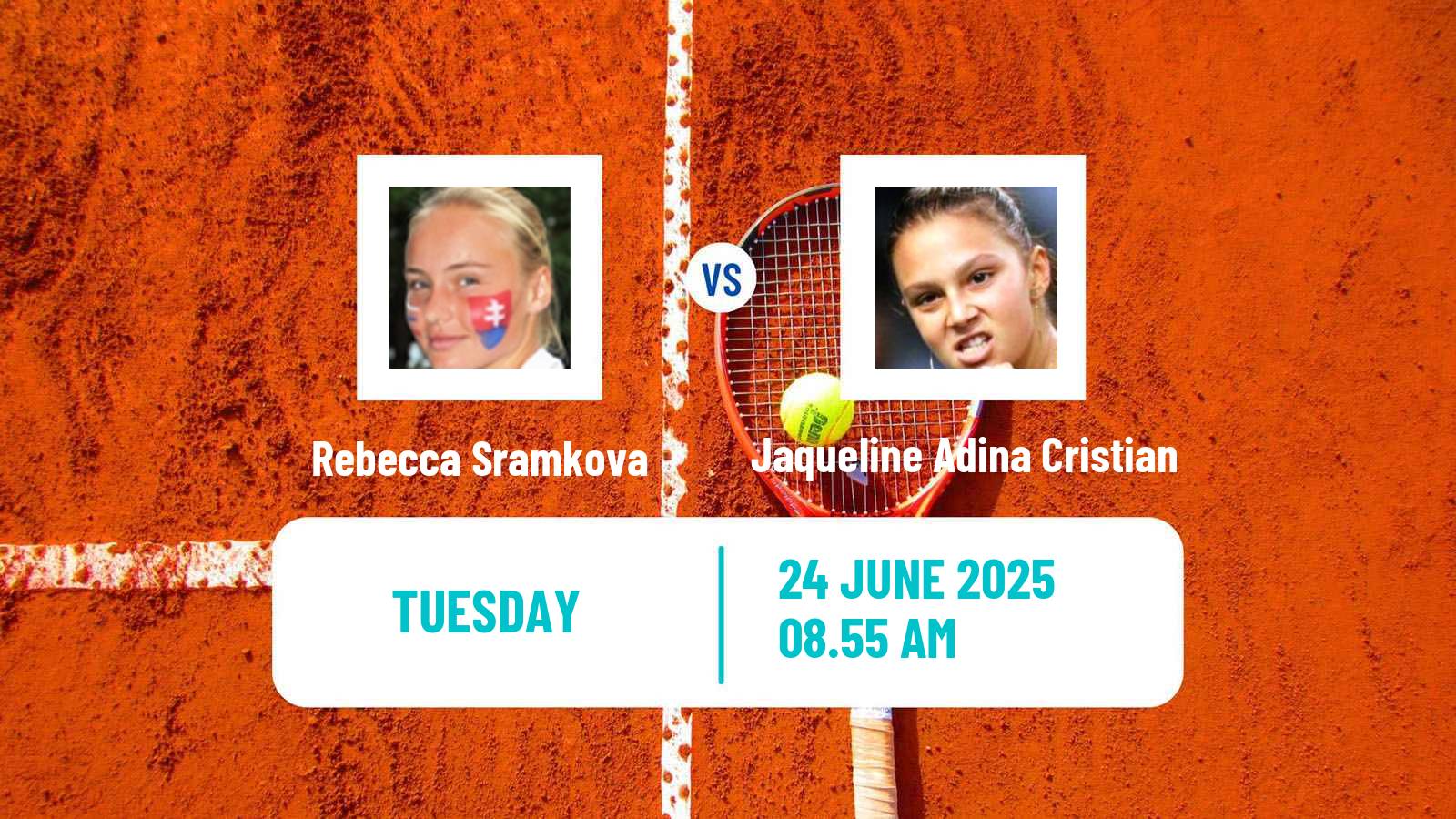 Tennis WTA Eastbourne Rebecca Sramkova - Jaqueline Adina Cristian