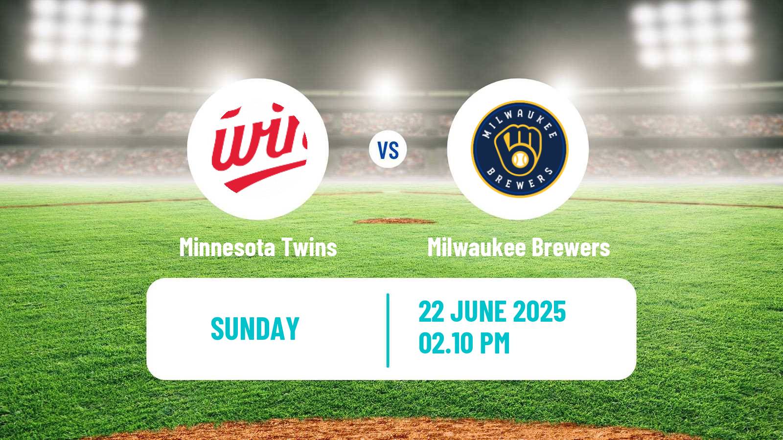 Baseball MLB Minnesota Twins - Milwaukee Brewers
