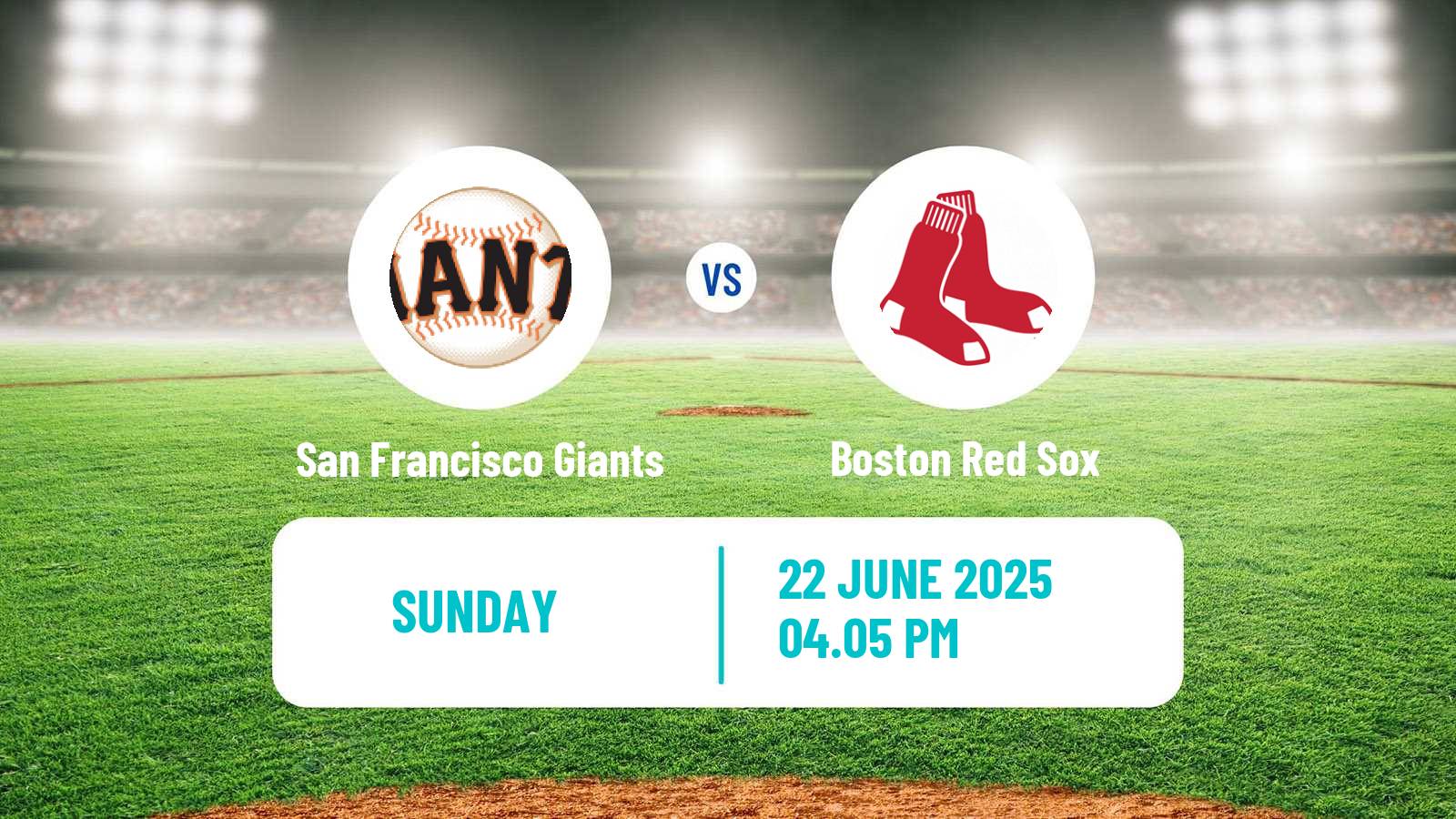 Baseball MLB San Francisco Giants - Boston Red Sox