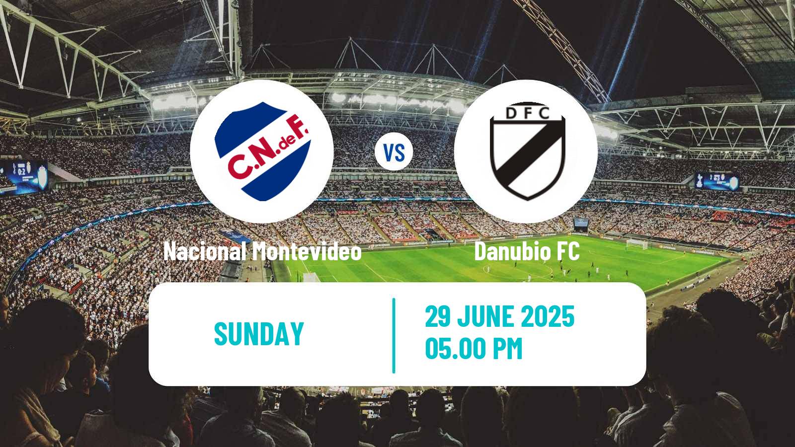 Soccer Uruguayan Primera Division Nacional Montevideo - Danubio