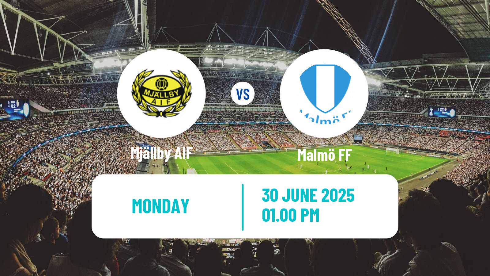 Soccer Swedish Allsvenskan Mjällby - Malmö