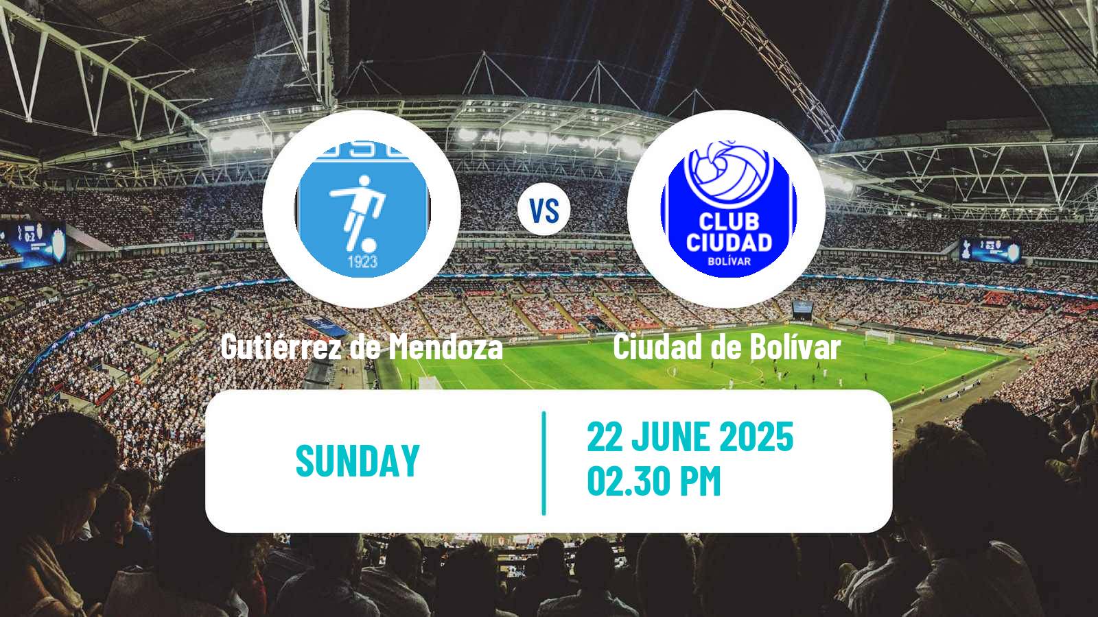 Soccer Argentinian Torneo Federal Gutiérrez de Mendoza - Ciudad de Bolívar