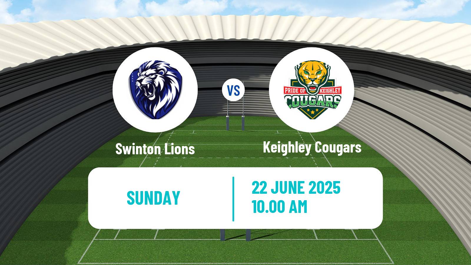 Rugby league English League 1 Rugby League Swinton Lions - Keighley Cougars