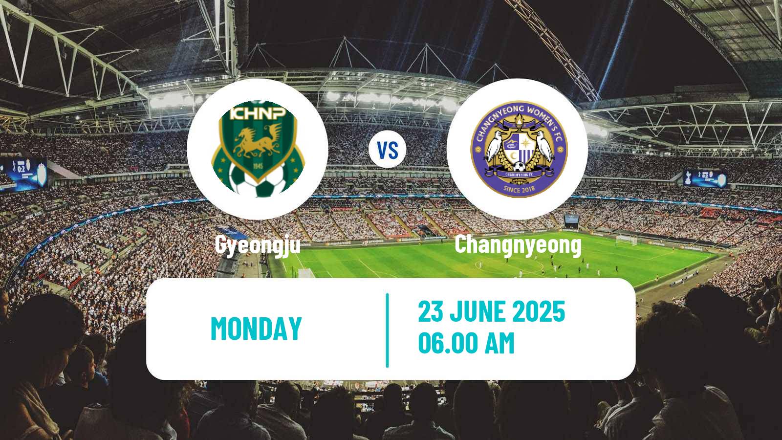 Soccer South Korean WK League Gyeongju - Changnyeong