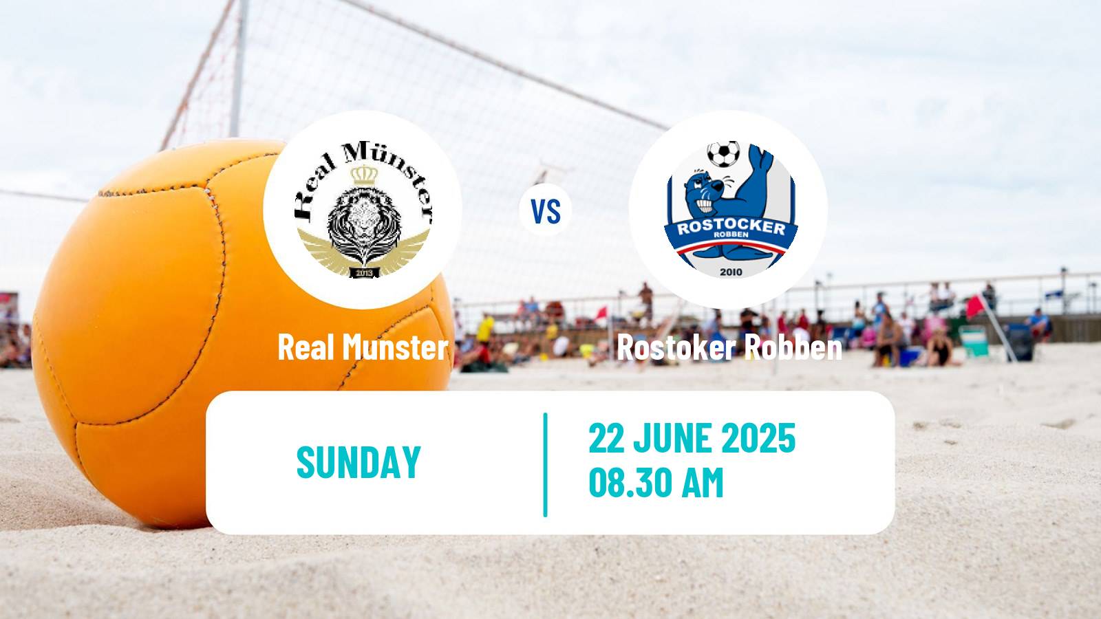 Beach soccer German League Real Munster - Rostoker Robben