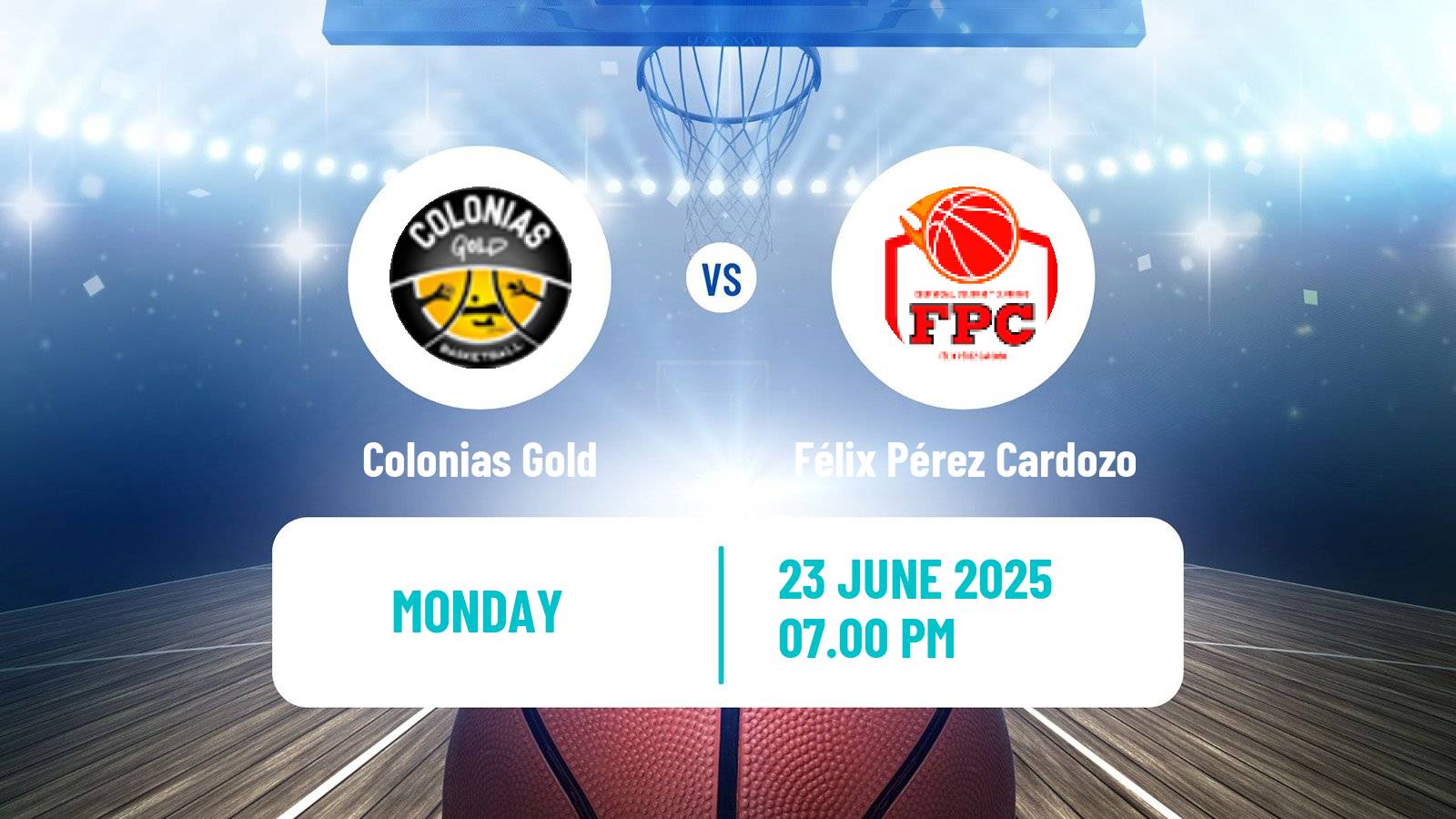 Basketball Paraguayan LNB Basketball Colonias Gold - Félix Pérez Cardozo