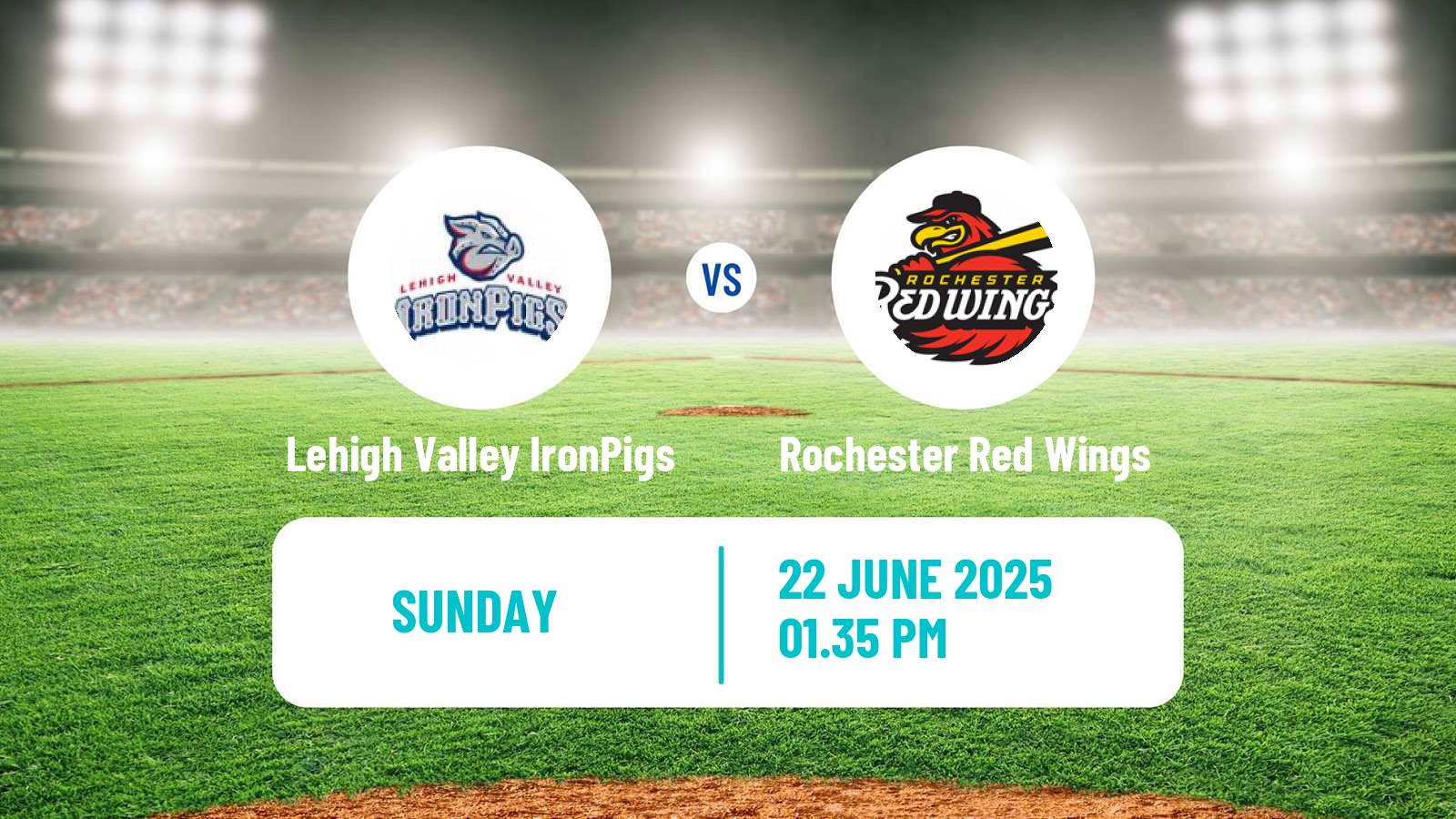 Baseball IL Lehigh Valley IronPigs - Rochester Red Wings