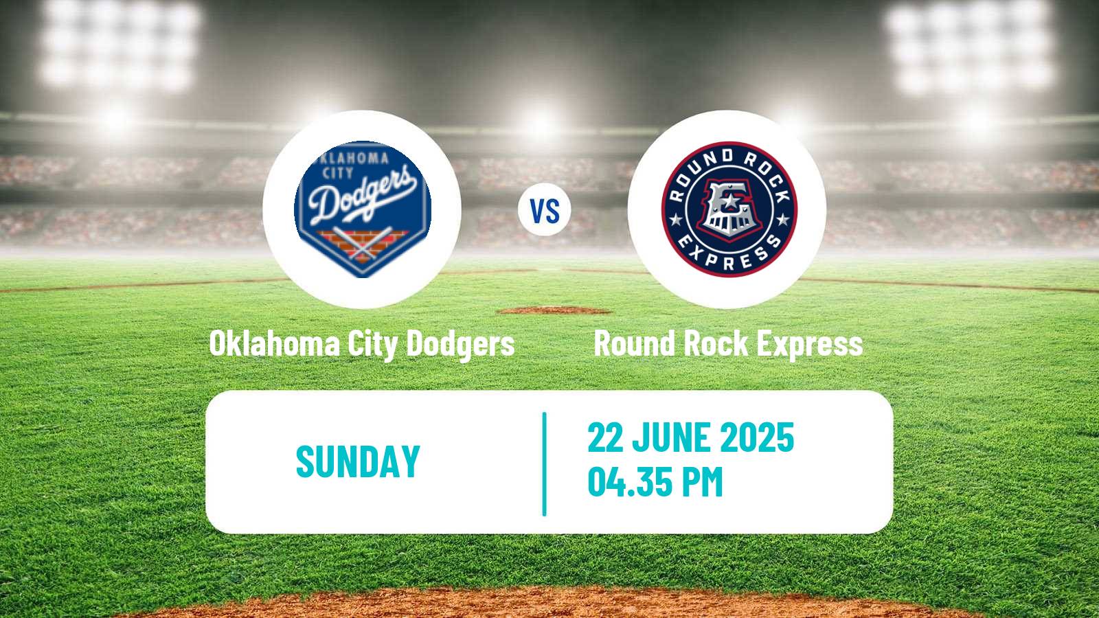 Baseball PCL Oklahoma City Dodgers - Round Rock Express