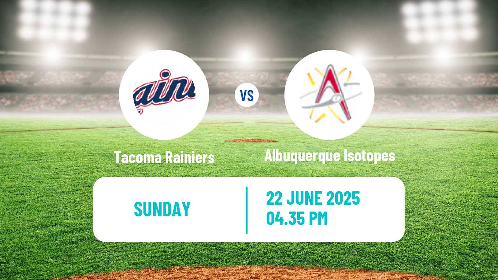 Baseball PCL Tacoma Rainiers - Albuquerque Isotopes