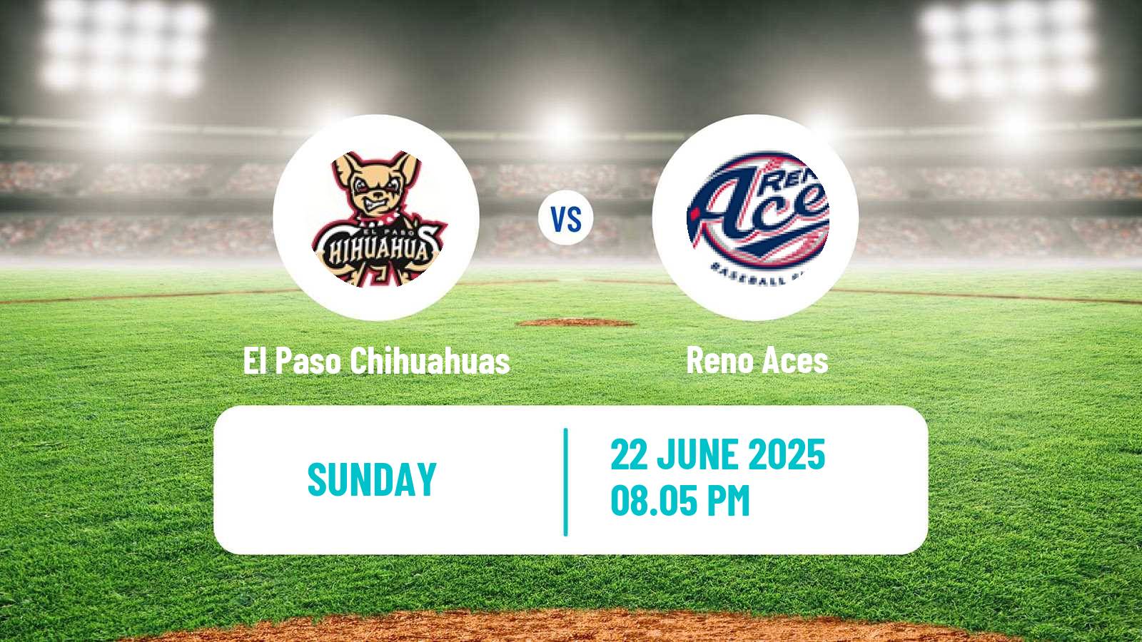 Baseball PCL El Paso Chihuahuas - Reno Aces