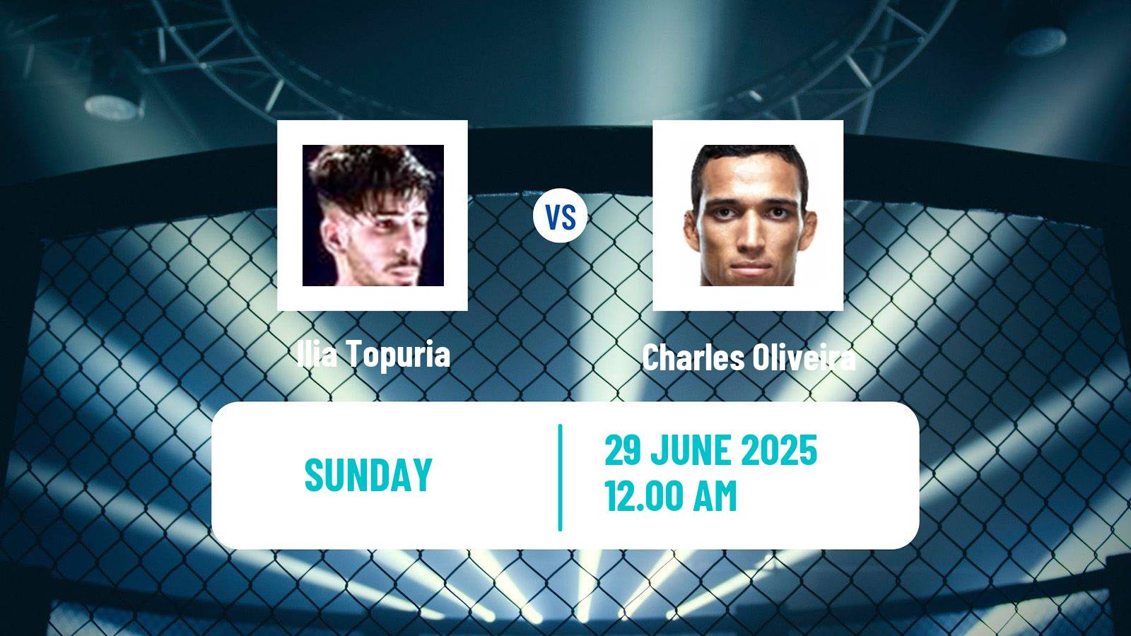 MMA Lightweight UFC Men Ilia Topuria - Charles Oliveira