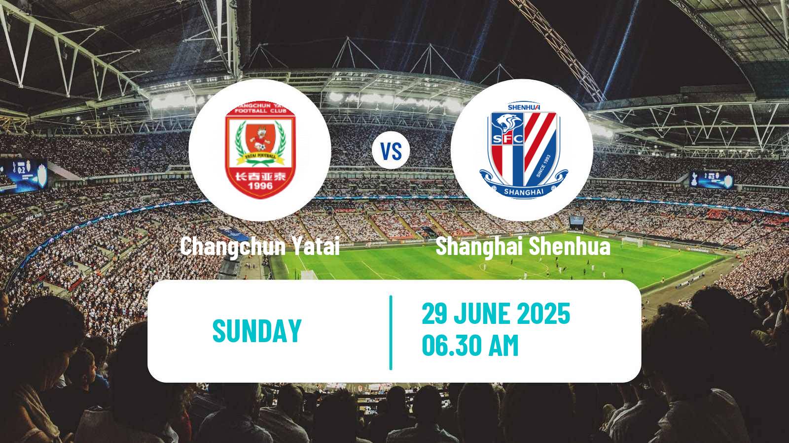 Soccer Chinese Super League Changchun Yatai - Shanghai Shenhua