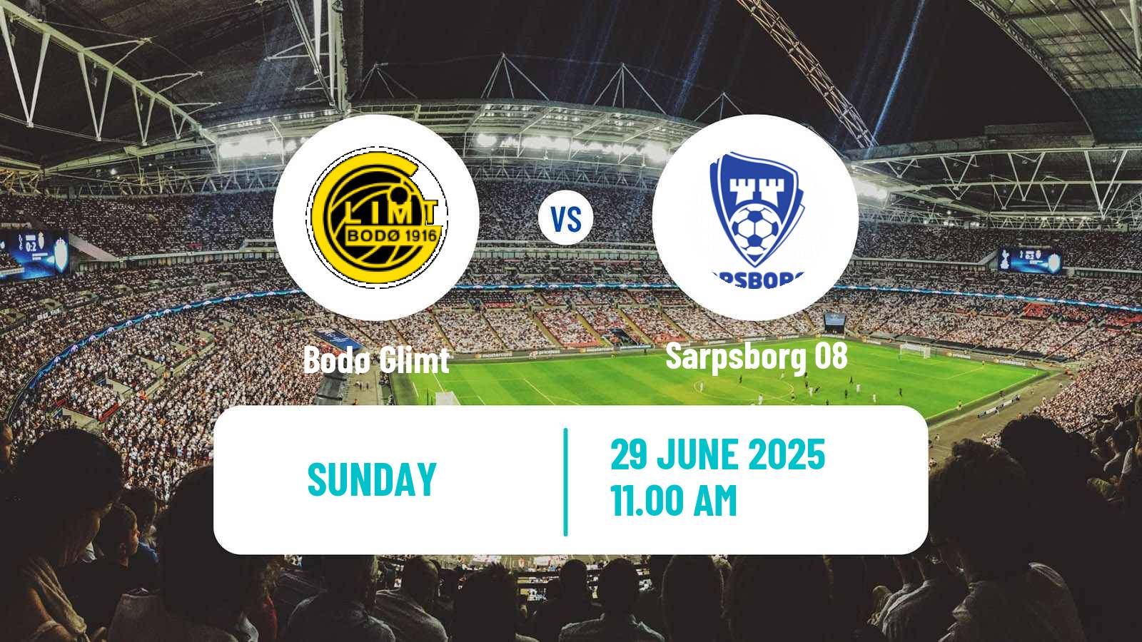 Soccer Norwegian Eliteserien Bodø Glimt - Sarpsborg 08