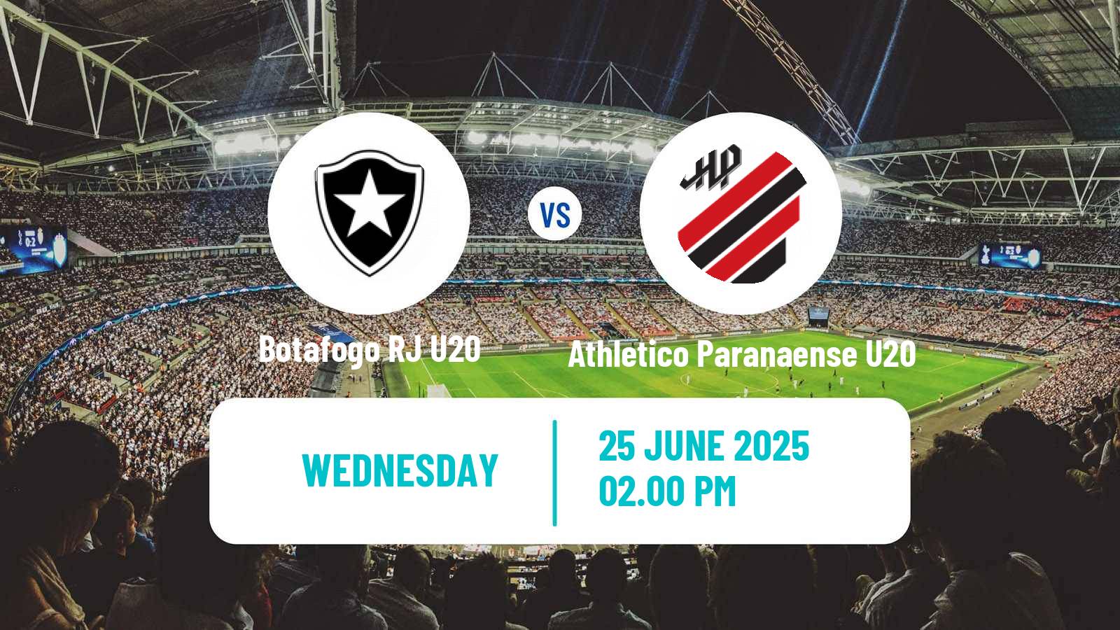 Soccer Brasileiro U20 Botafogo RJ U20 - Athletico Paranaense U20