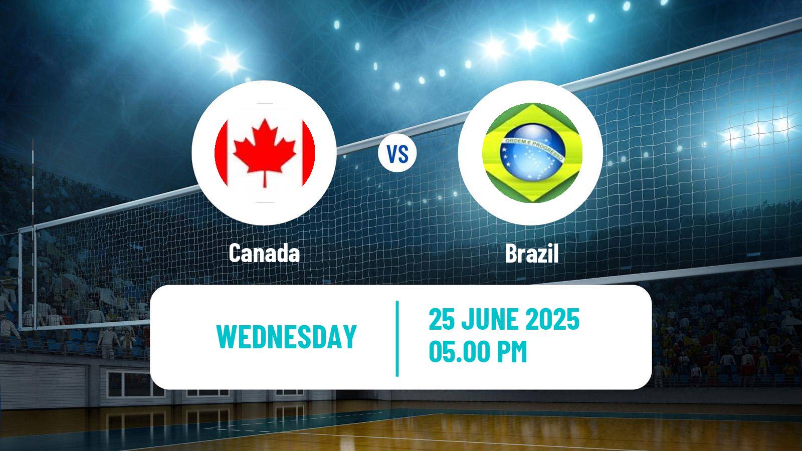 Volleyball Nations League Volleyball Canada - Brazil