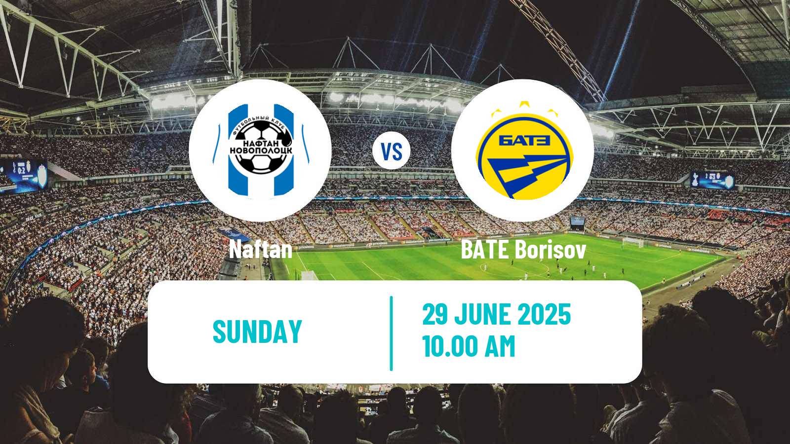 Soccer Belarusian Vysshaya Liga Naftan - BATE Borisov