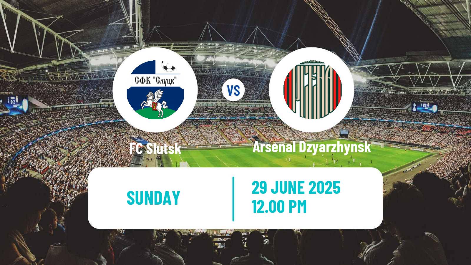 Soccer Belarusian Vysshaya Liga Slutsk - Arsenal Dzyarzhynsk