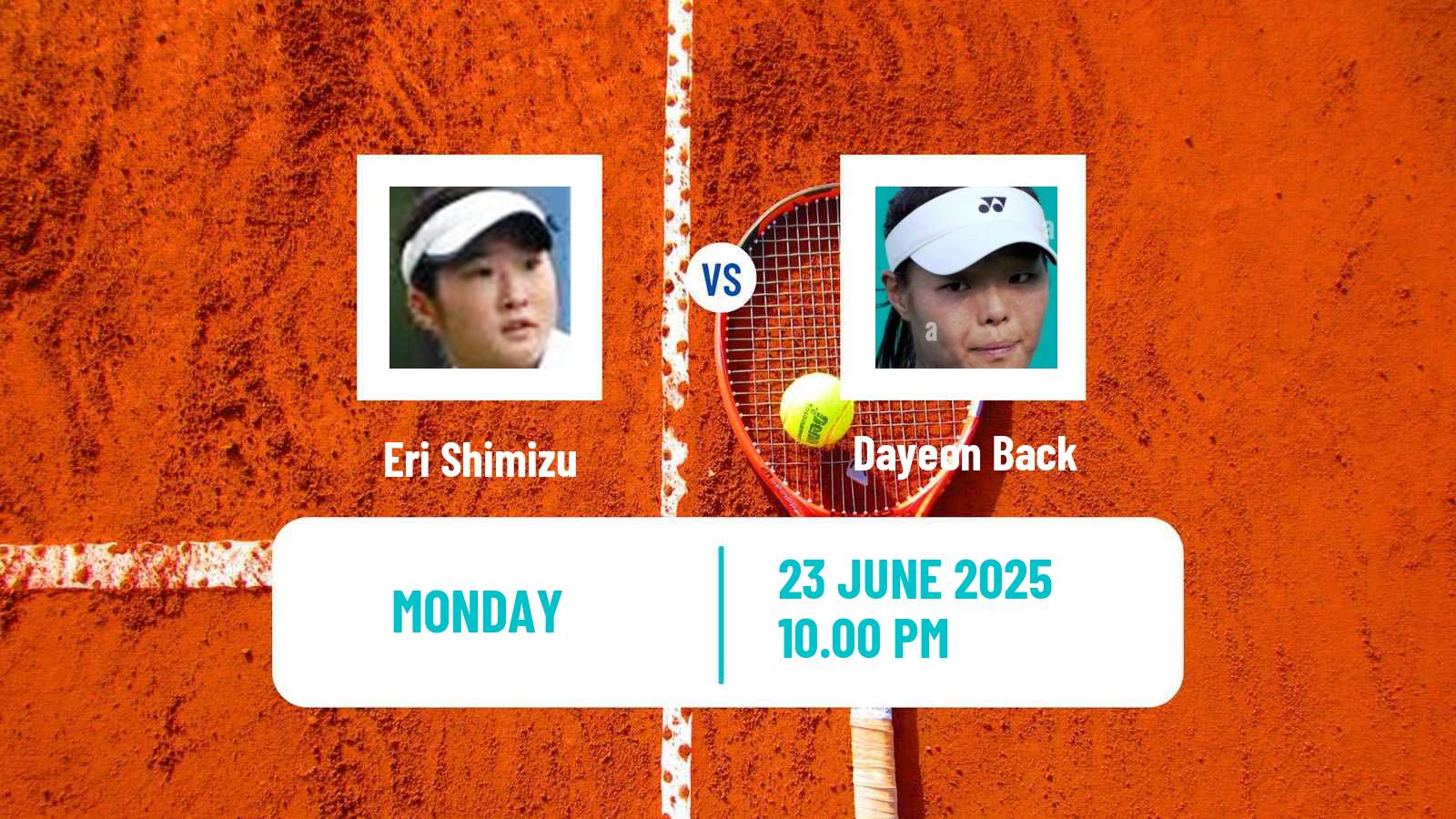 Tennis ITF W35 Taipei 2 Women Eri Shimizu - Dayeon Back