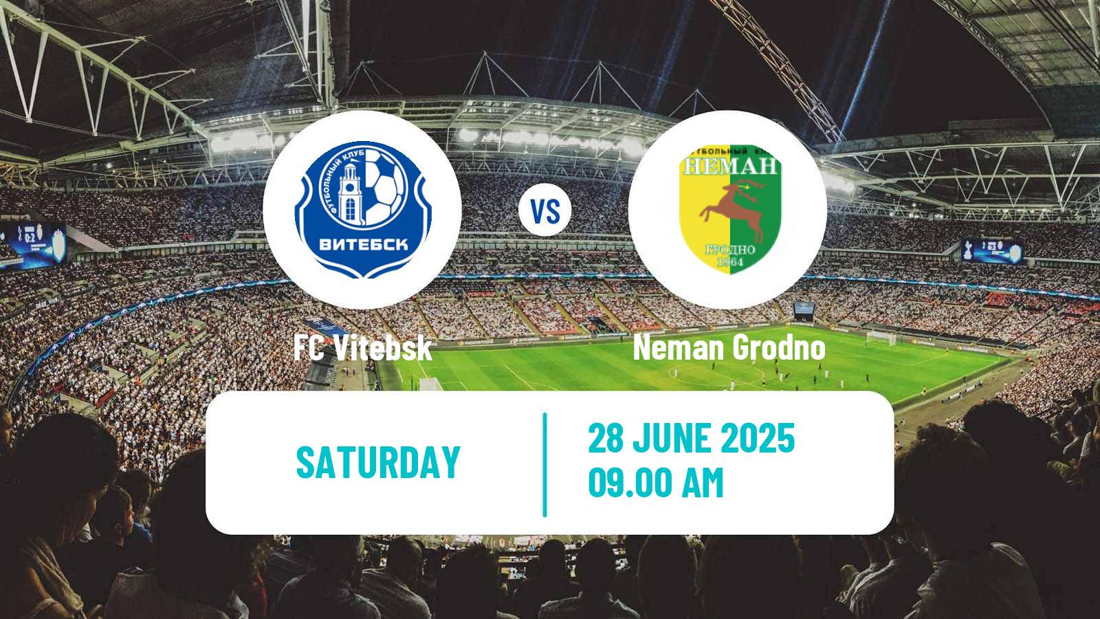 Football Belarusian Vysshaya Liga Vitebsk - Neman Grodno