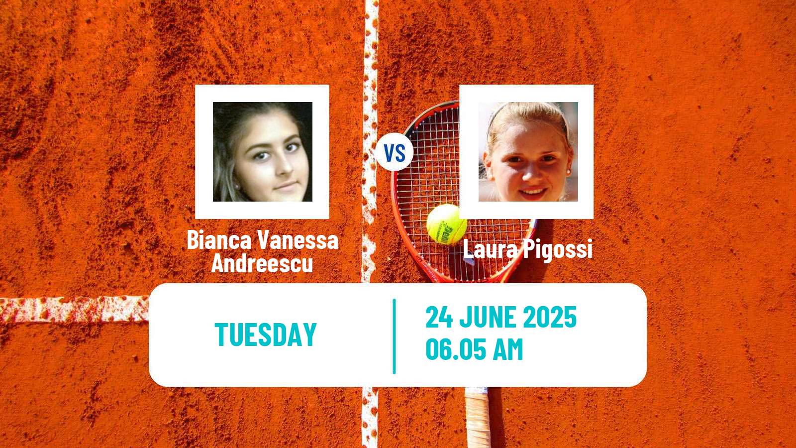Tennis WTA Wimbledon Bianca Vanessa Andreescu - Laura Pigossi