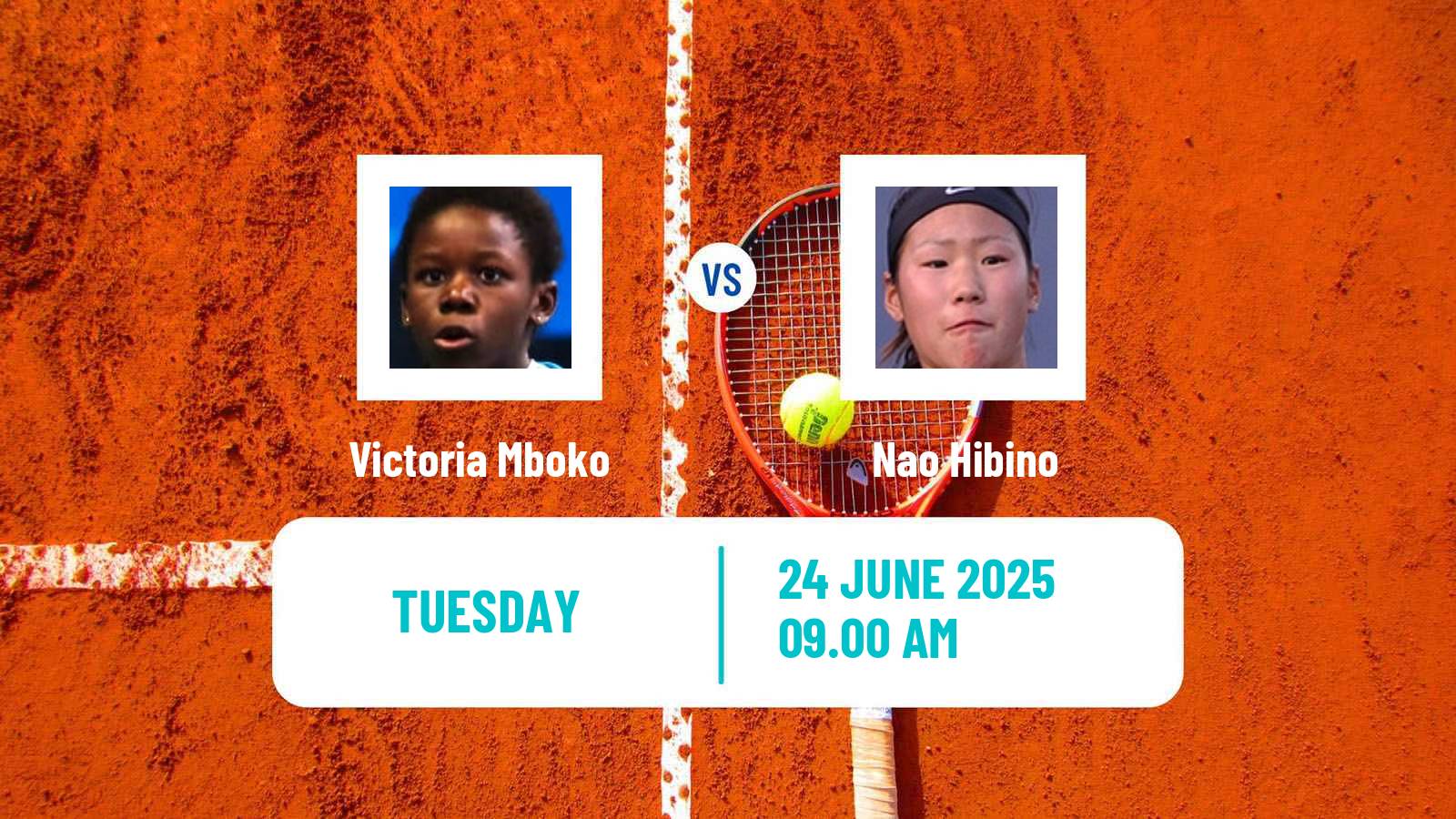 Tennis WTA Wimbledon Victoria Mboko - Nao Hibino