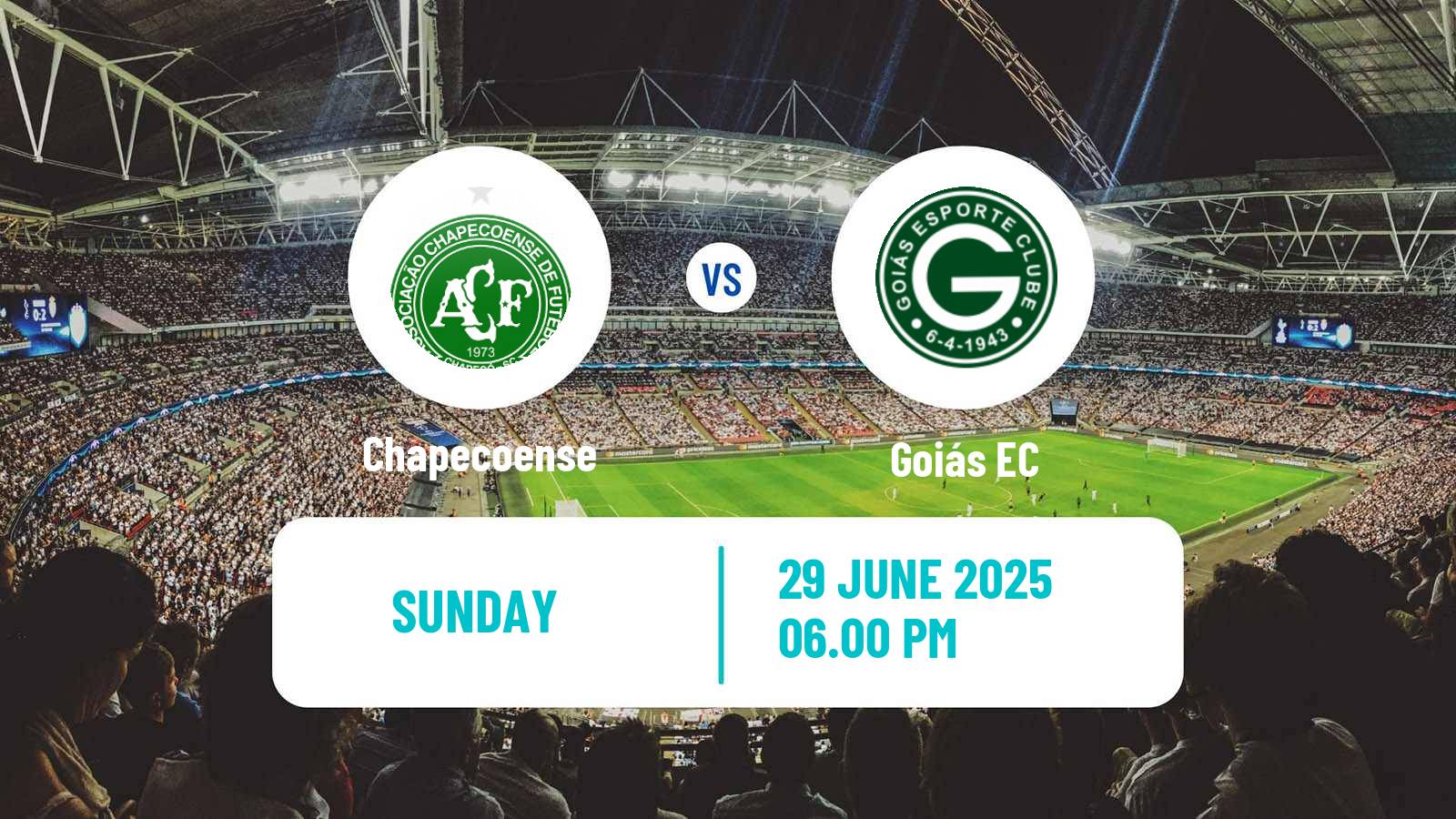 Soccer Brazilian Serie B Chapecoense - Goiás