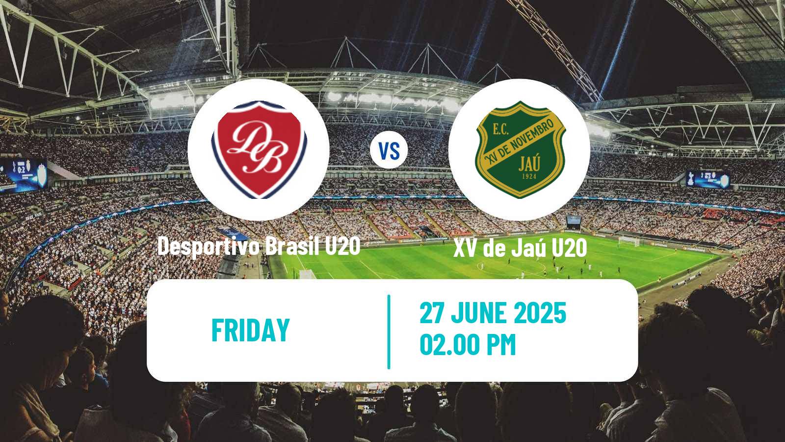 Soccer Brazilian Paulista U20 Desportivo Brasil U20 - XV de Jaú U20