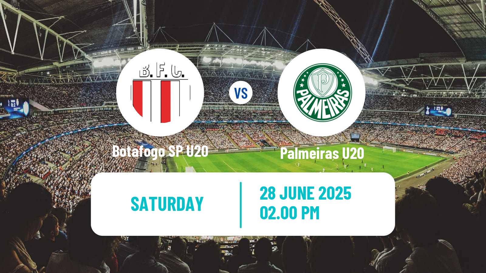 Soccer Brazilian Paulista U20 Botafogo SP U20 - Palmeiras U20