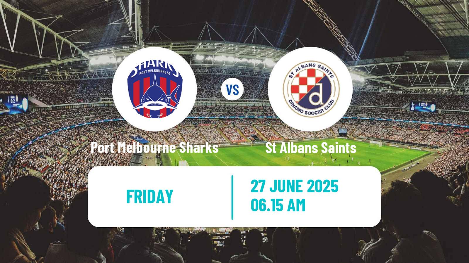 Soccer Australian NPL Victoria Port Melbourne Sharks - St Albans Saints