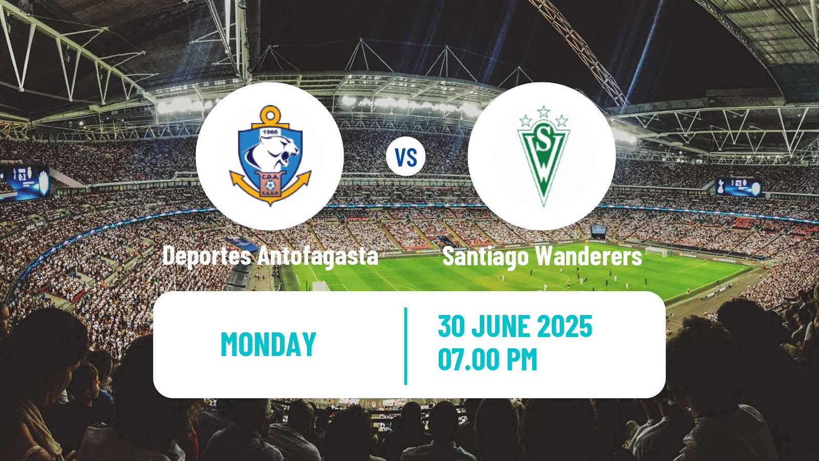 Soccer Chilean Cup Deportes Antofagasta - Santiago Wanderers