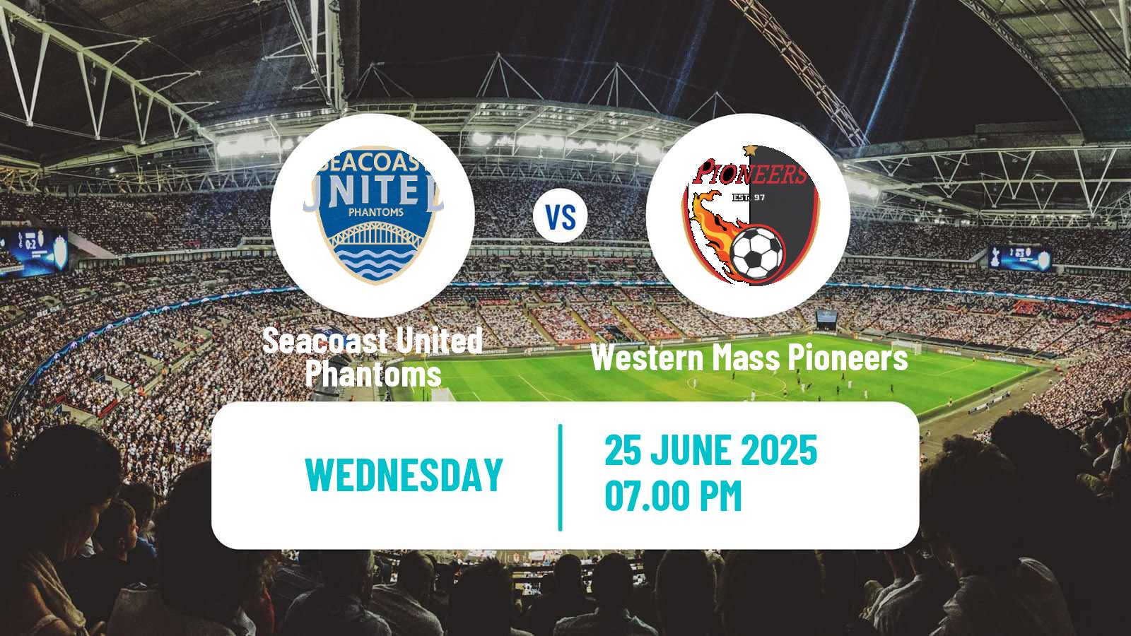 Soccer USL League Two Seacoast United Phantoms - Western Mass Pioneers