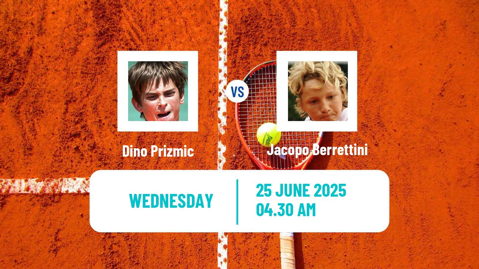 Tennis Milan Challenger Men Dino Prizmic - Jacopo Berrettini