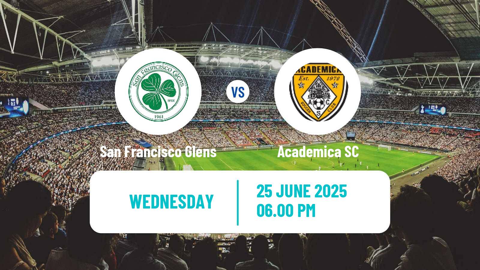 Soccer USL League Two San Francisco Glens - Academica SC