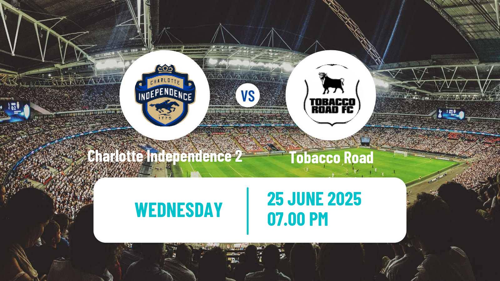 Soccer USL League Two Charlotte Independence 2 - Tobacco Road