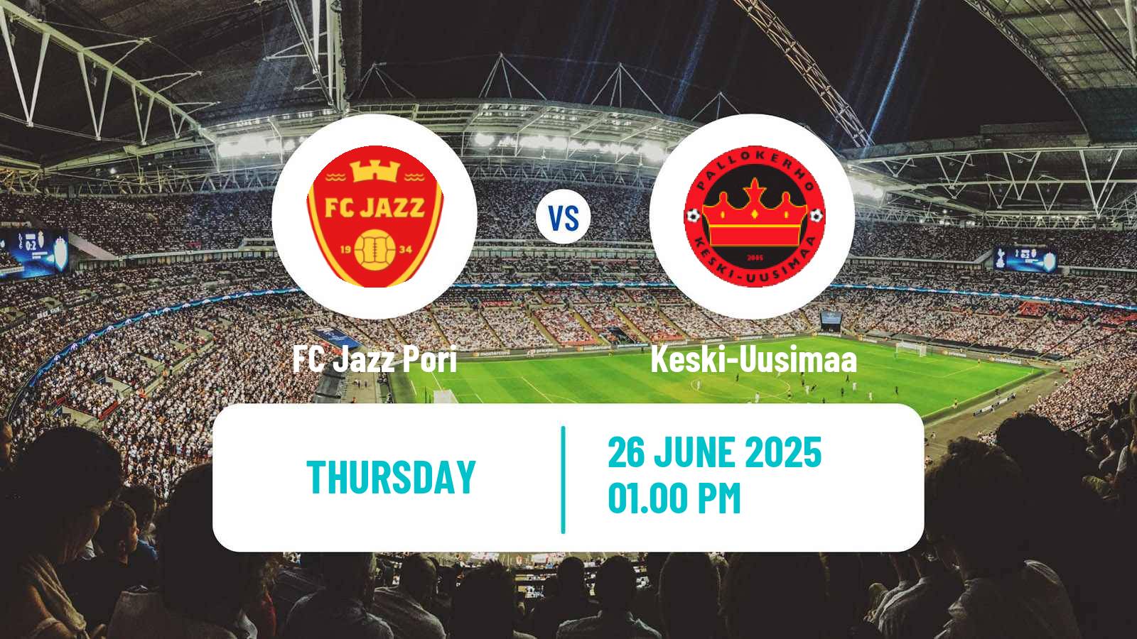 Soccer Finnish Ykkonen Jazz Pori - Keski-Uusimaa