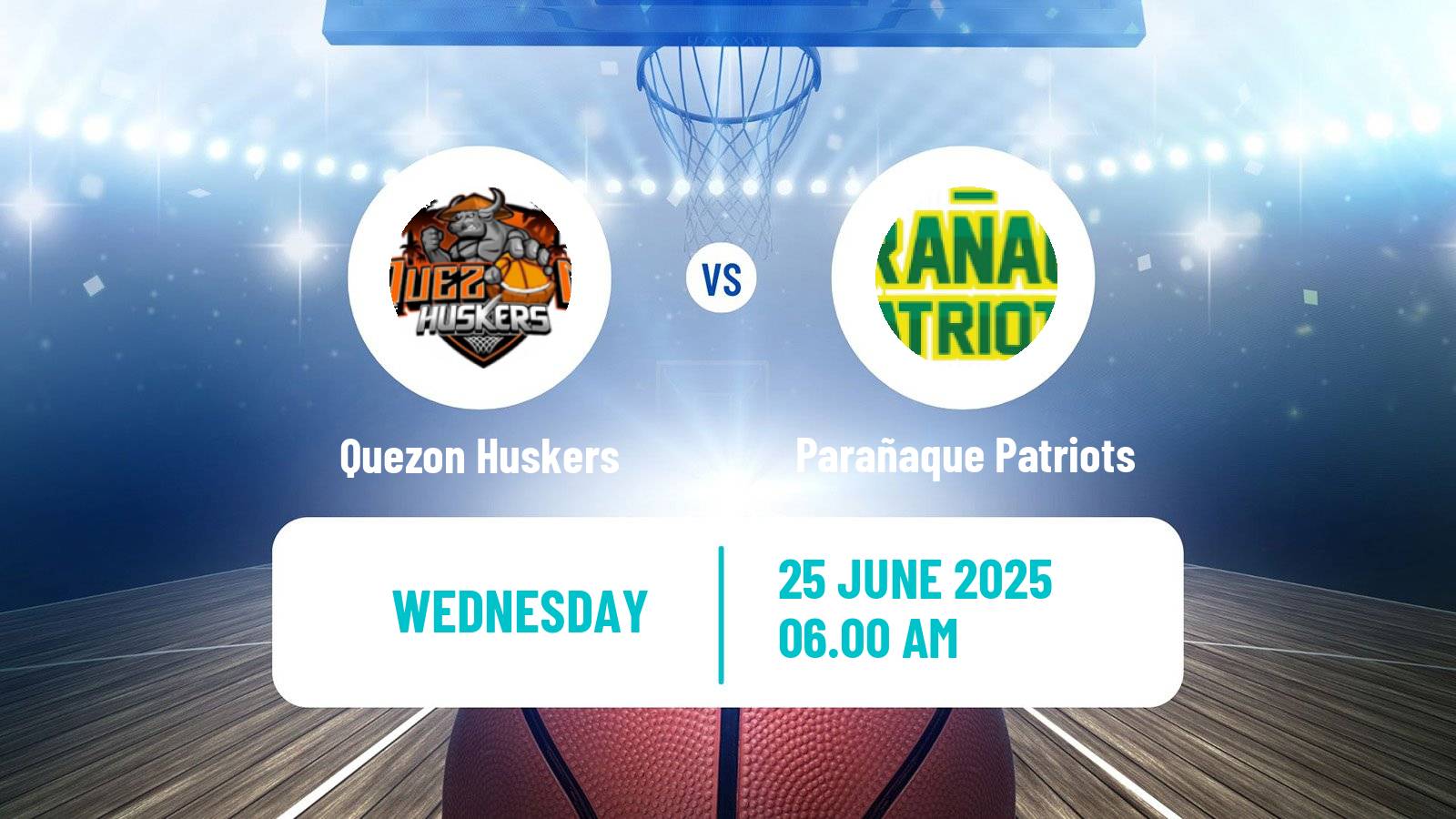 Basketball Philippines MBPL  Quezon Huskers - Parañaque Patriots