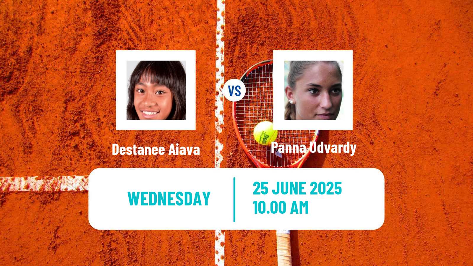 Tennis WTA Wimbledon Destanee Aiava - Panna Udvardy