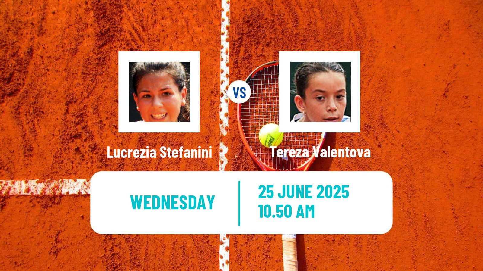 Tennis WTA Wimbledon Lucrezia Stefanini - Tereza Valentova
