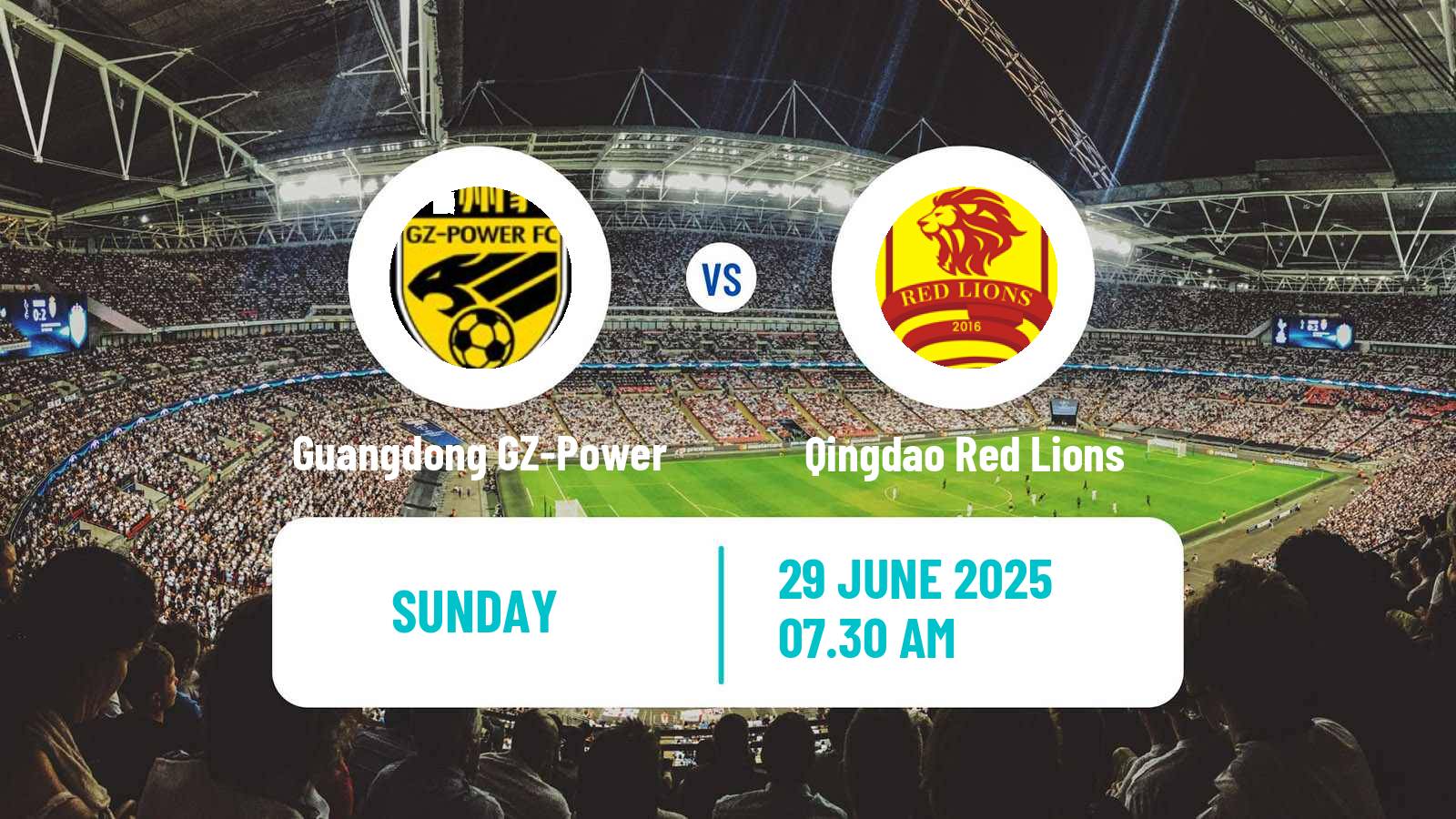 Soccer Chinese Jia League Guangdong GZ-Power - Qingdao Red Lions